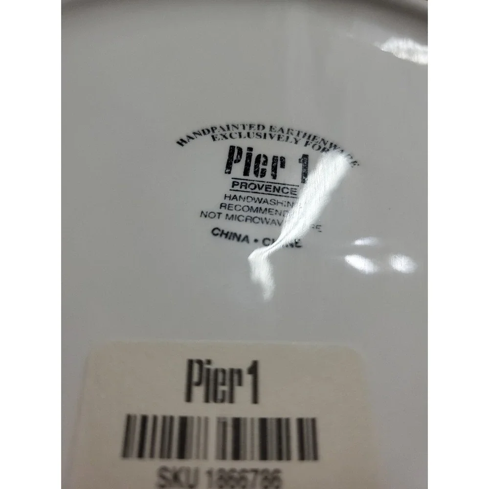 pier‎ 1 imports Provence Salad Plates Set Of 5 Earthenware Vtg Apples NEW